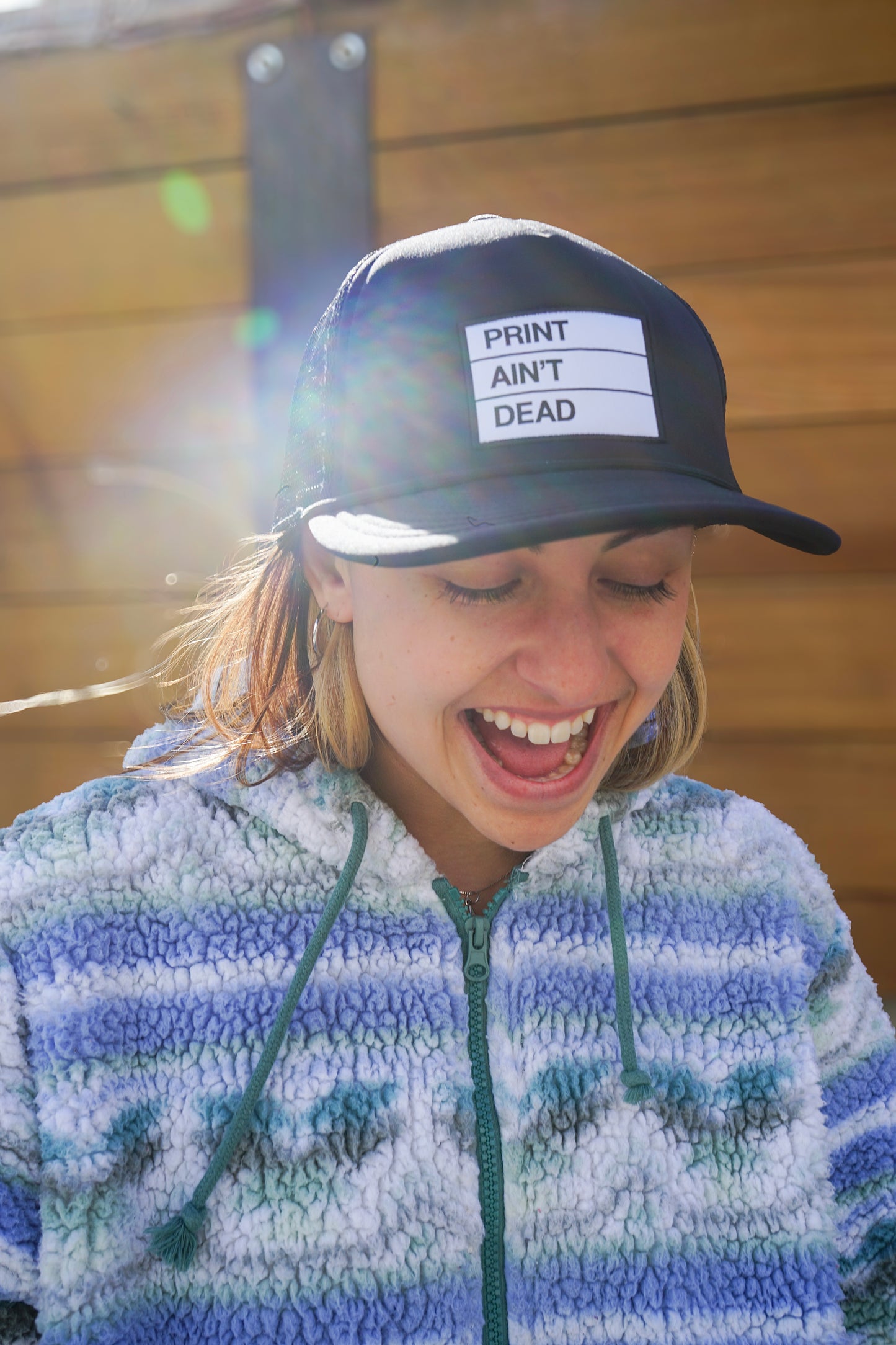 Print Ain't Dead Trucker - MG x Flylow