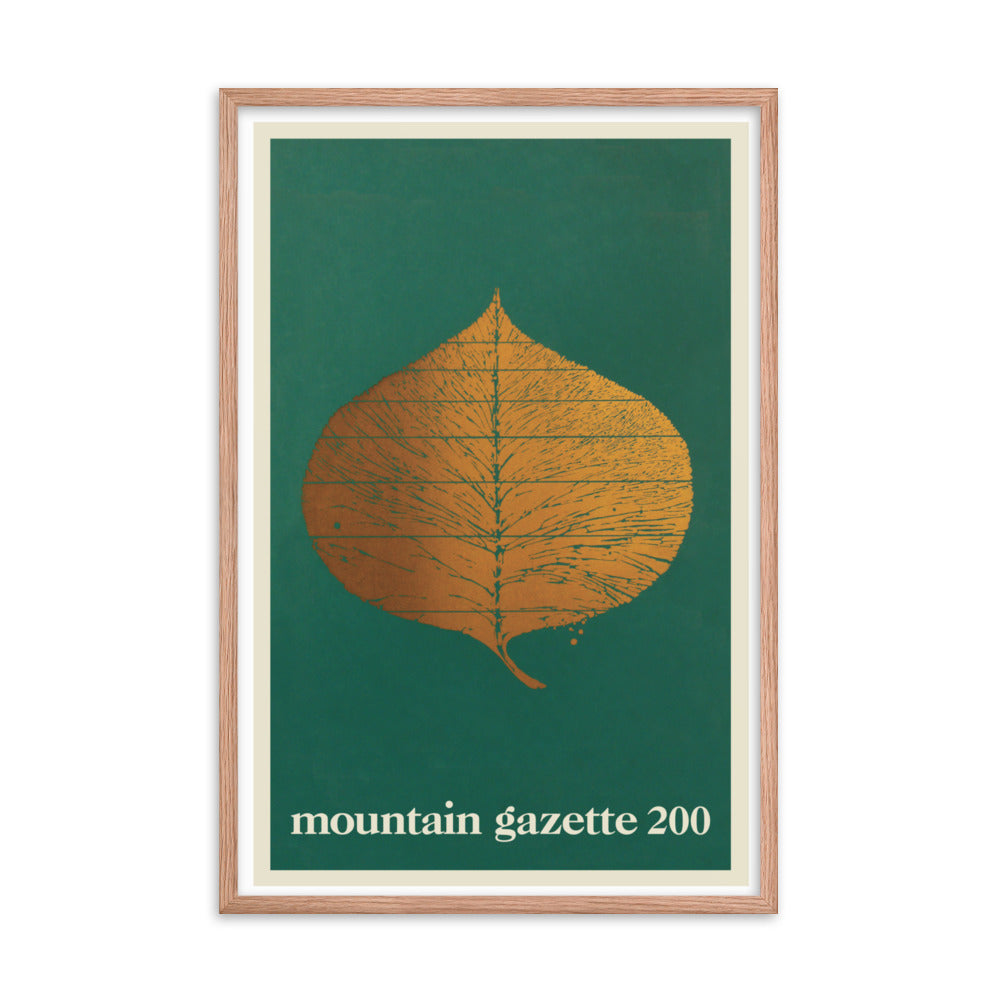 Mountain Gazette 200 Cover Framed Print