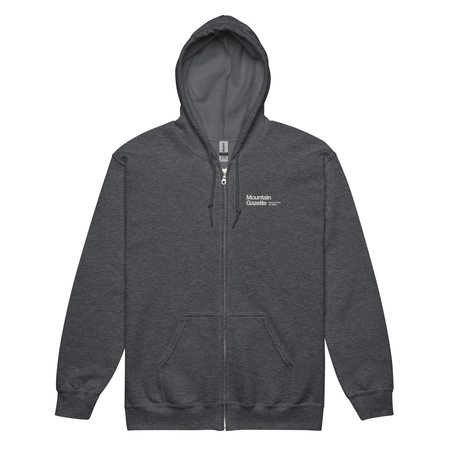 Heavy Logo Zip Hoodie