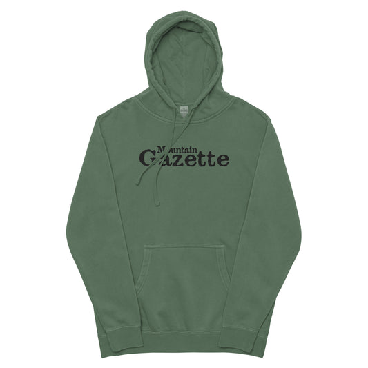 Late90s Mountain Gazette Embroidered Hooded Sweatshirt