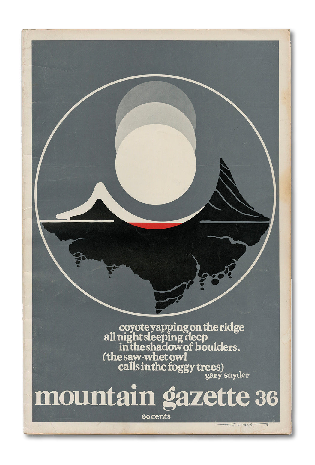 Issue 36 - Vintage Magazine Cover Art from Mountain Gazette