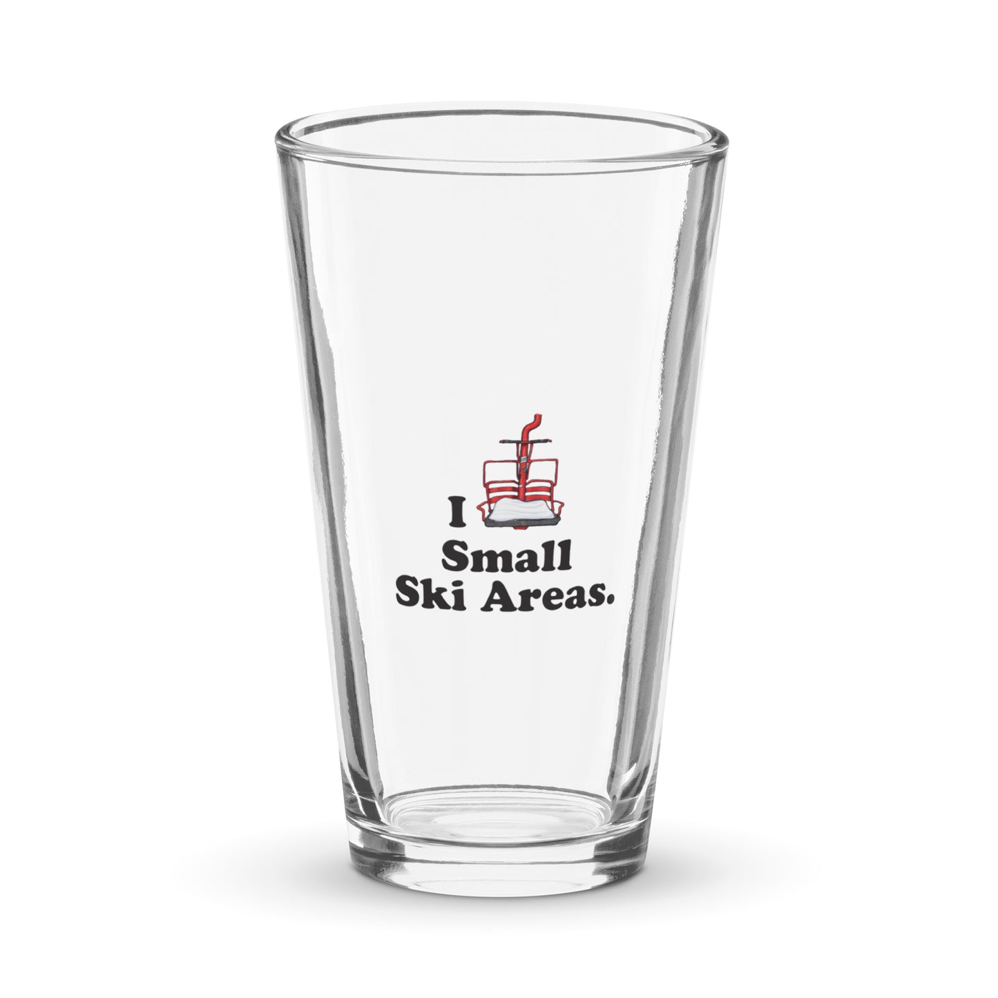 Small Ski Areas Pint Glass