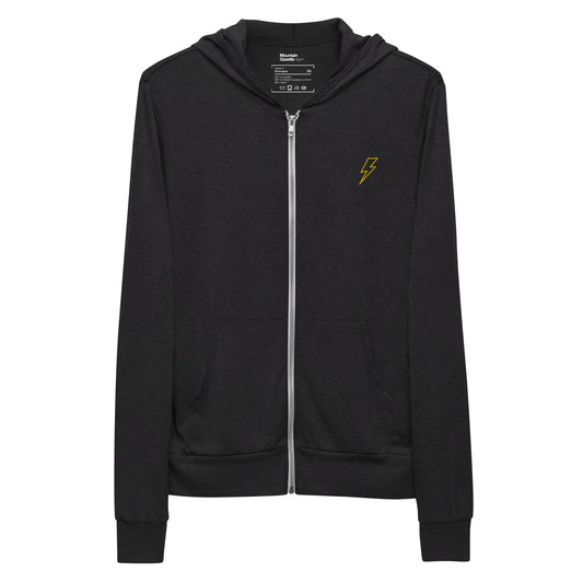 Lightning Bolt Lightweight Zip Hoodie