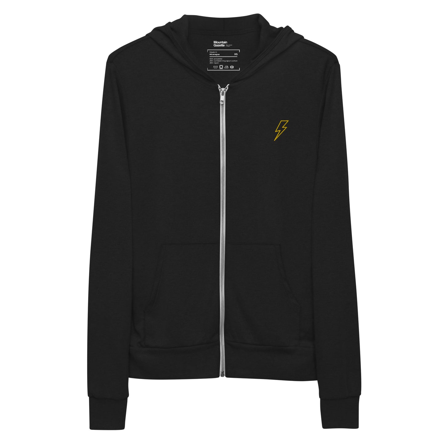 Lightning Bolt Lightweight Zip Hoodie