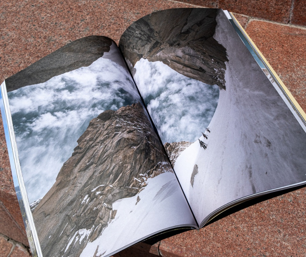 An open copy of Mountain Gazette magazine issue 203 the spring issue