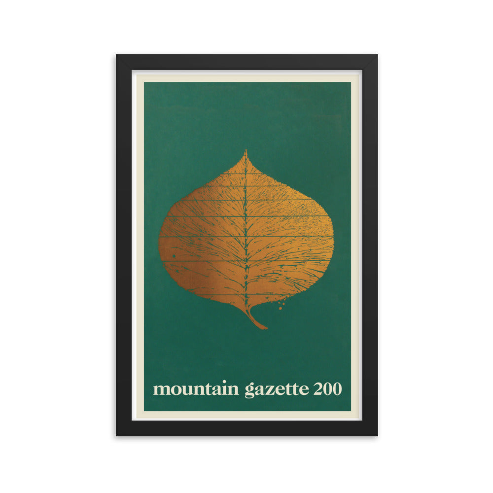 Mountain Gazette 200 Cover Framed Print
