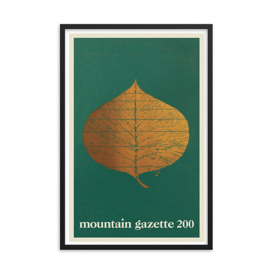 Mountain Gazette 200 Cover Framed Print