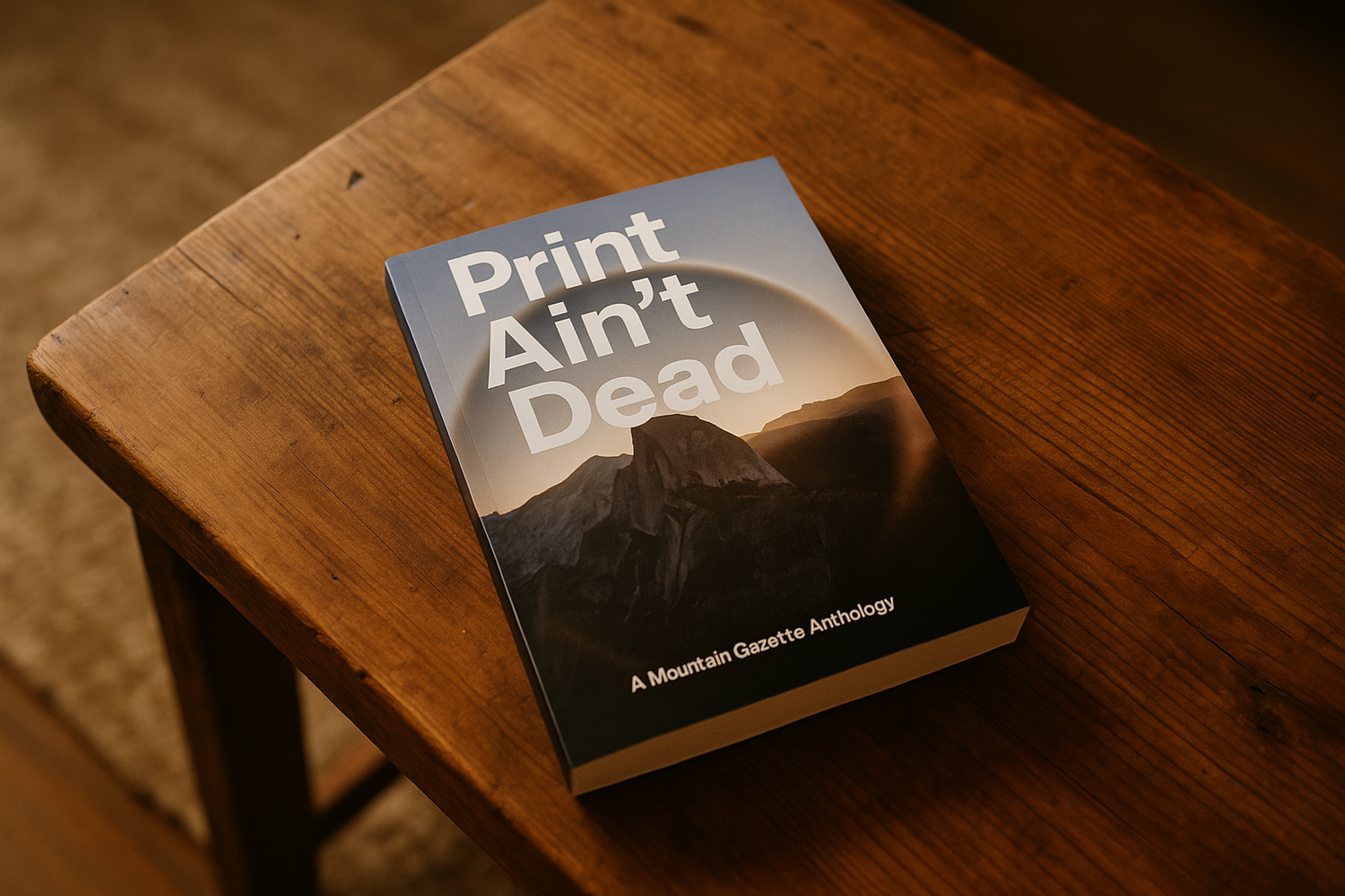 Print Ain't Dead Anthology Hardcover Book on Coffee Table