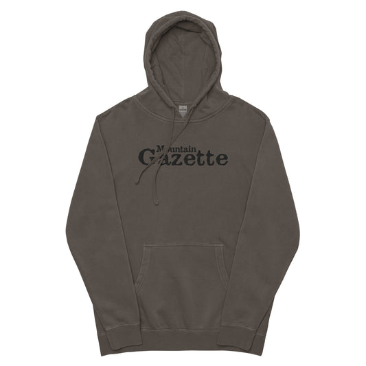 Late90s Mountain Gazette Embroidered Hooded Sweatshirt