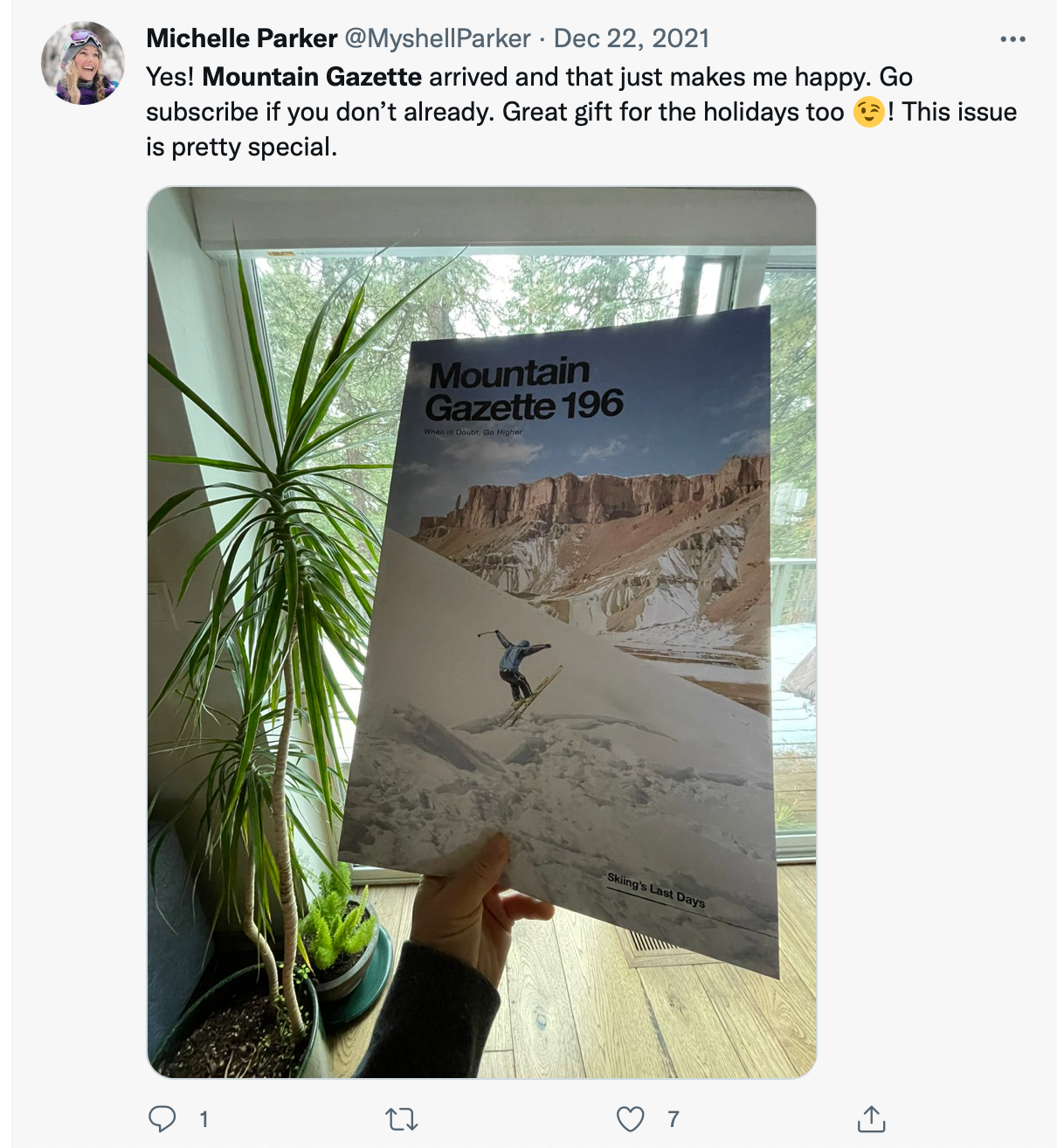 Mountain Gazette Annual Subscription