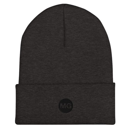 Classic acrylic beanie with subtle Mountain Gazette logo black