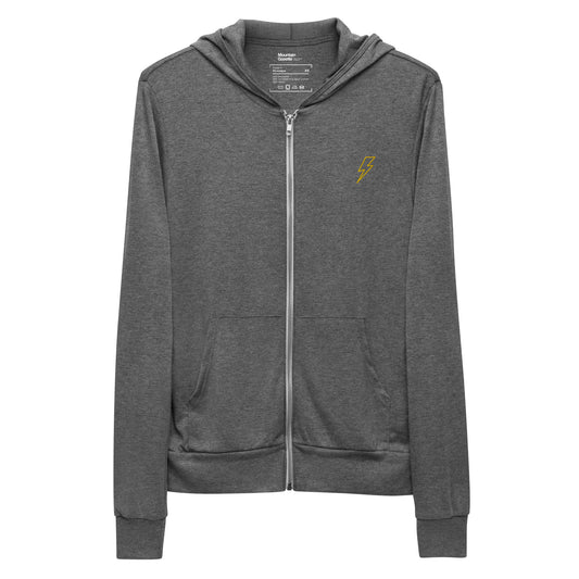 Lightning Bolt Lightweight Zip Hoodie